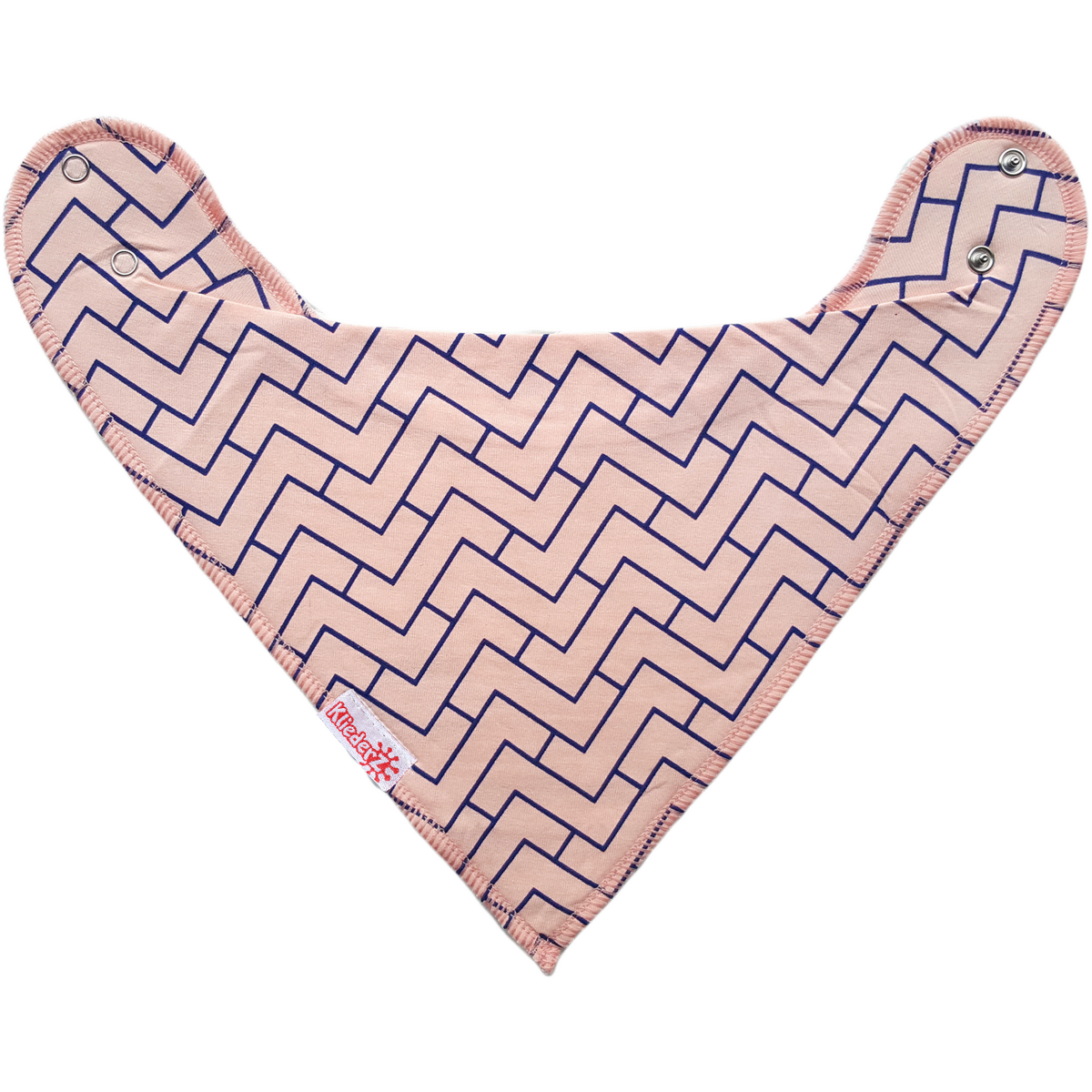 Bavoir pointu Zigzag - bavoir bébé