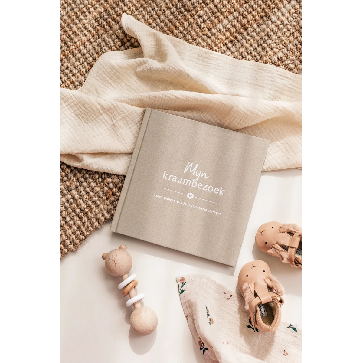 Fyllbooks My maternity visit book - Linen Taupe