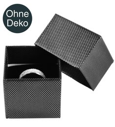 Ringbox, Pappe, VE24, 5 cm x 5 cm x 4,5 cm, grau