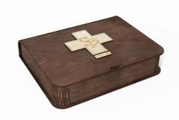 Boîte en bois pour médicaments