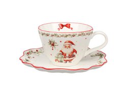 Vintage Christmas Cup & Saucer 200 ml Isabelle Rose