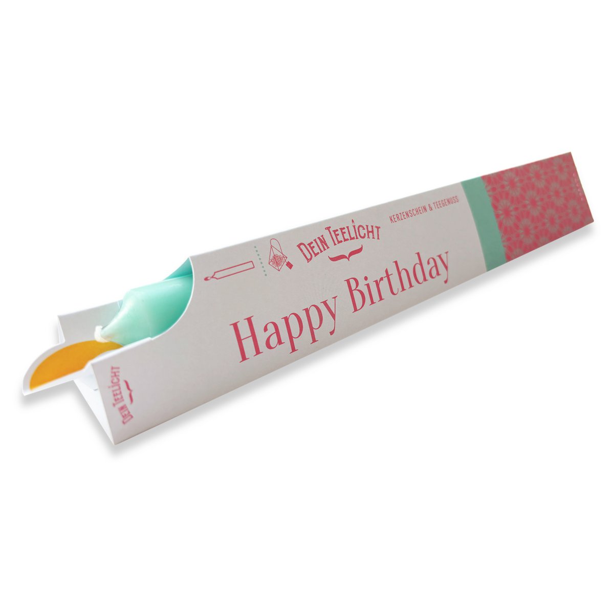 DEIN TEELICHT / Kerzenschein & Teegenuß / Happy Birthday / VE 12