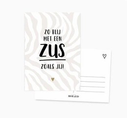 Postkarte || glücklich, eine Schwester wie dich zu haben
