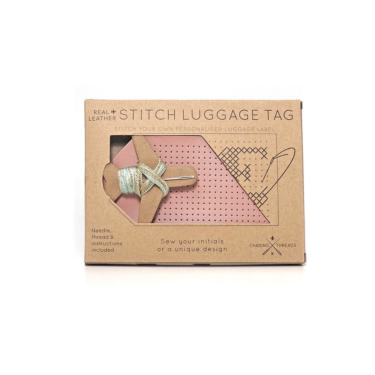 Étiquette de bagage Stitch - Rose