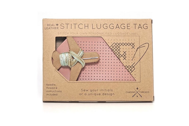 Stitch Bagagemærke - Pink