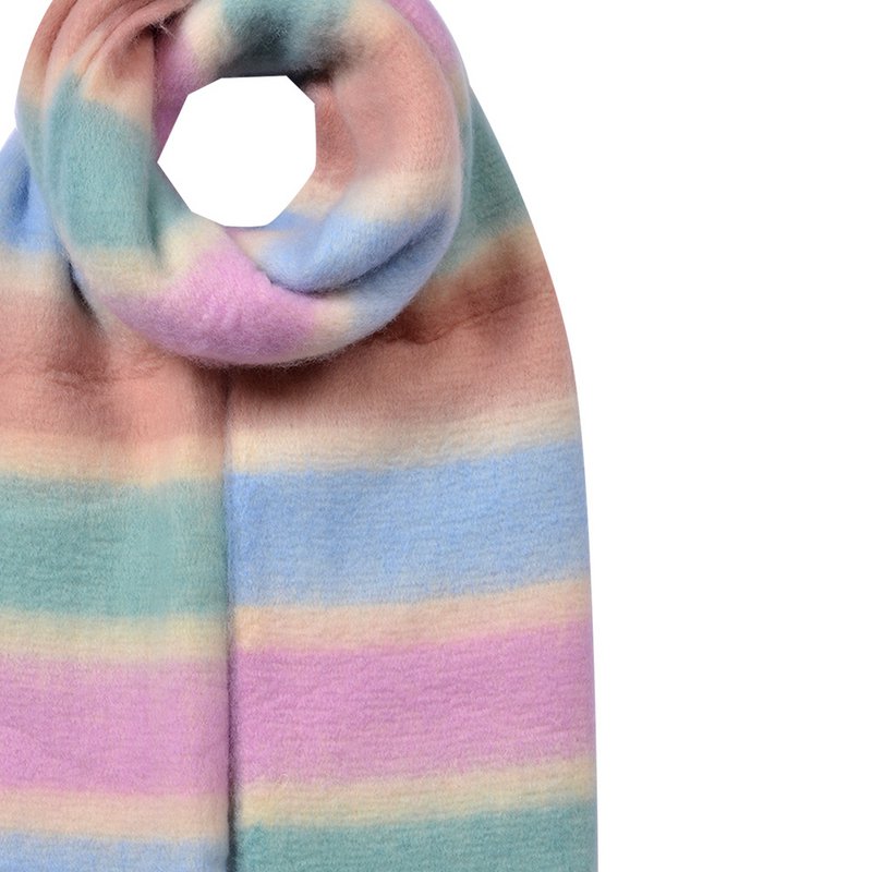 Winter scarf ladies 37x210 cm Purple synthetic
