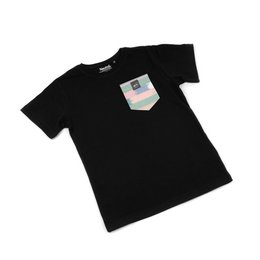 Kids Pocket t-shirt - Sort - Pastel
