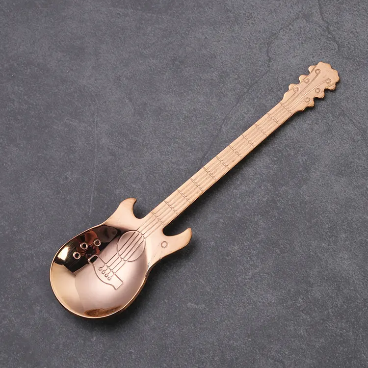 Löffel „Gitarre“ – Für Tee, Kaffee oder Desserts – 4 Farben erhältlich
