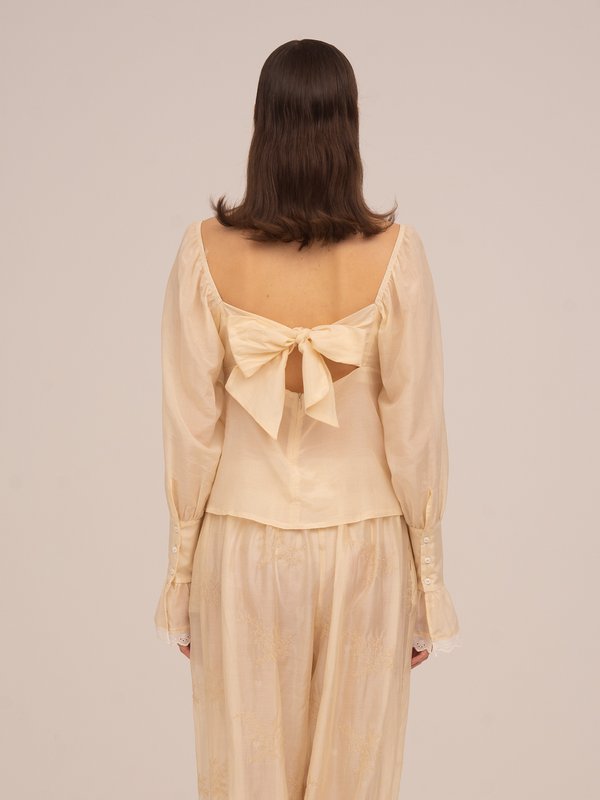 Crème Crush-blouse