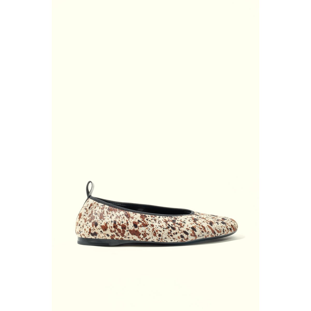 SONIA COW PRINT – Hair-On-Lederballerinas mit Zuglasche