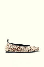 SONIA COW PRINT – Hair-On-Lederballerinas mit Zuglasche
