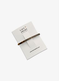 Hair clip Irene stripes ocher