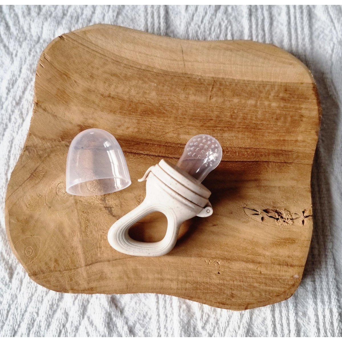 Fruit Feeder Pacifier - Beige Dotted