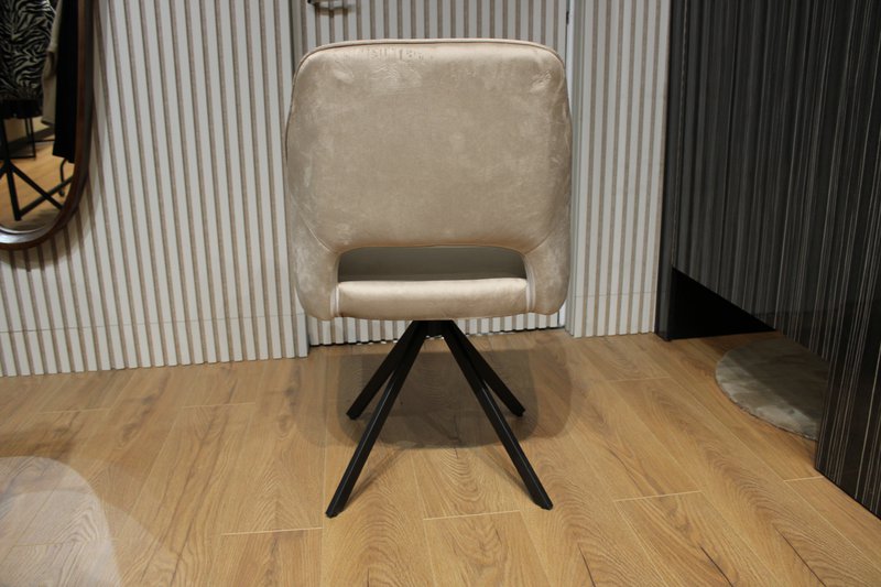 Spisestuestol Nova 360 Degree Roterbar Velvet Sand Taupe