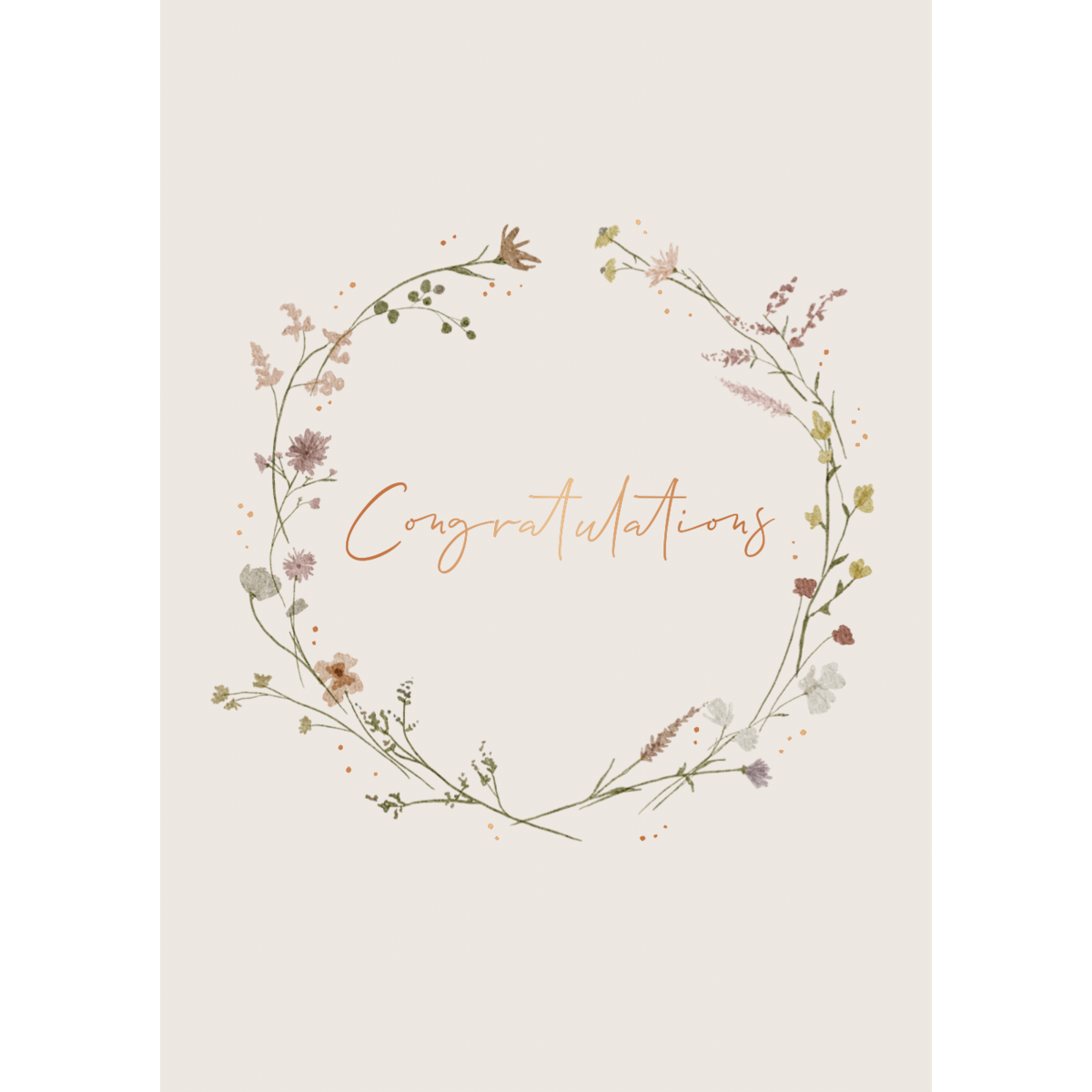 Congratulazioni di fiori da cartolina