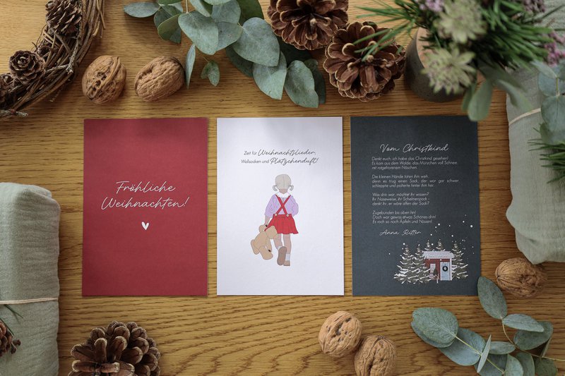 Postkarte Zeit für Weihnachtslieder