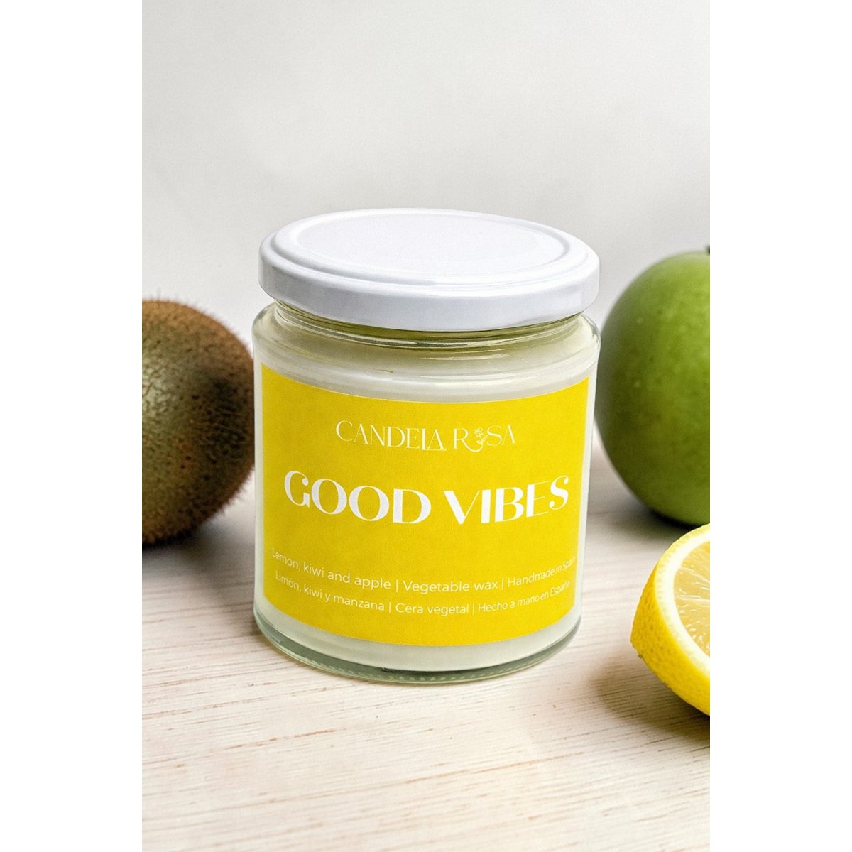 Świeca zapachowa Świeca cytrynowa, kiwi i jabłkowa - Good Vibes