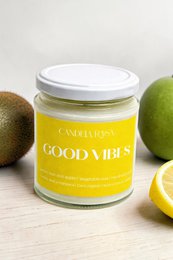Duftlys Citron-, kiwi- og æblelys - Good Vibes