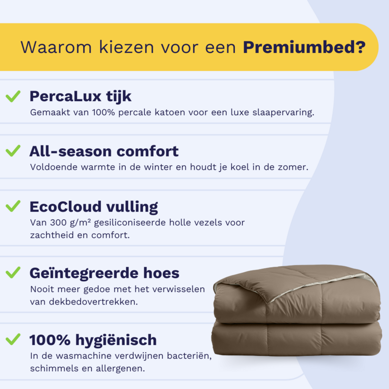 Zelesta Premiumbed - Taupe & Cream
