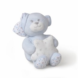 3-TEILIGES SET (PLÜSCHSPIELZEUG+DECKE+DOUDOU) - BLAU