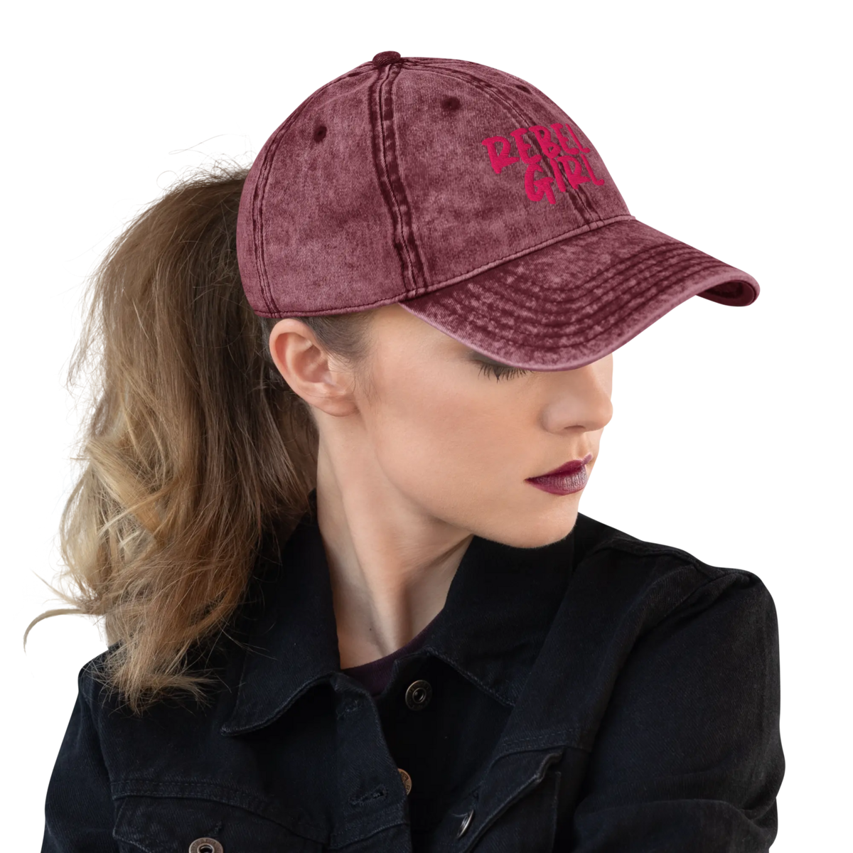 Vintage Cap REBEL GIRL Vintage Cotton Twill Cap