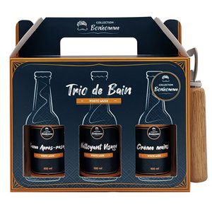 Gift box - Men's bath trio - White musk scent - Bonhomme collection