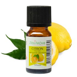 Aceite esencial - Limón - 10 ml - Uso para difusión - Envasado en Francia