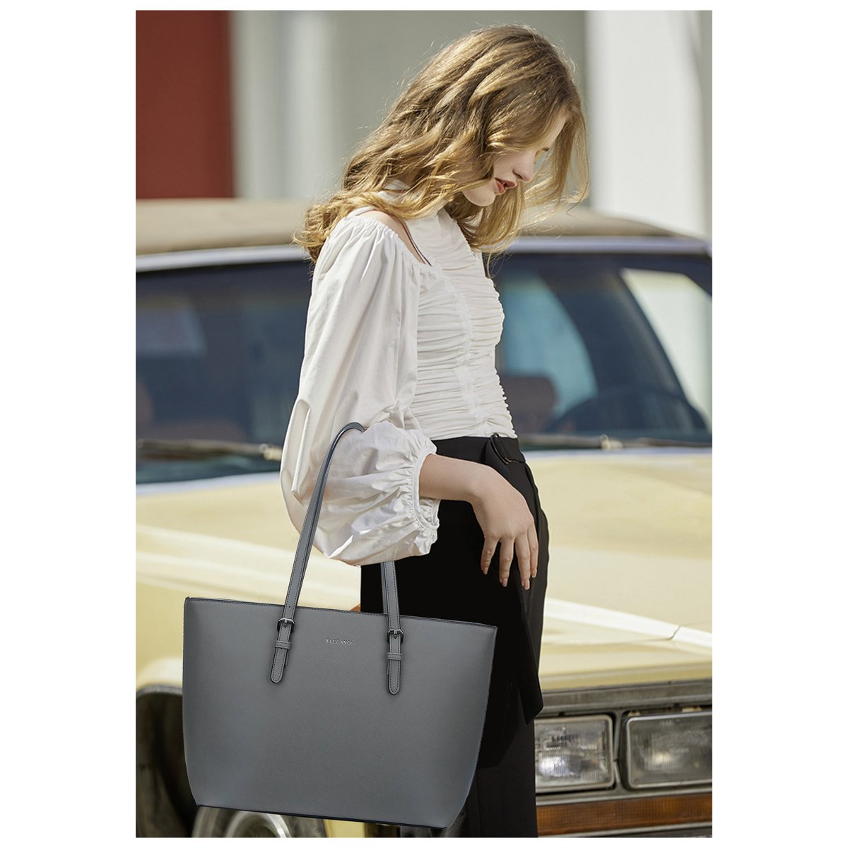 Eleganci EL-22 – Luxe shopper & werktas in vegan leer