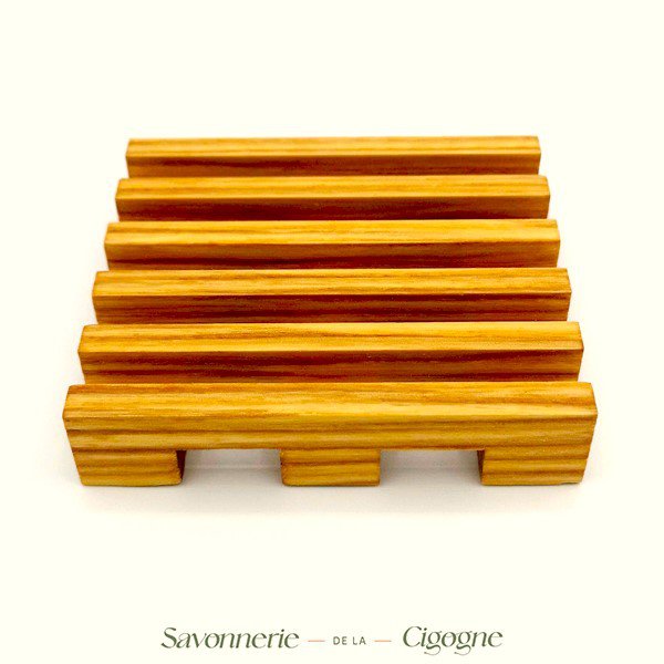 Wooden soap dish