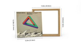 Oak Vinyl Album -Rahmen für Display, vielseitiges Musikdekor und Geschenk für Vinyl -Fans