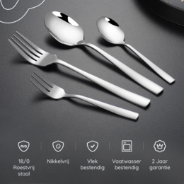 Besteckset Essential – 6 Personen / Silber 18,0 Edelstahl