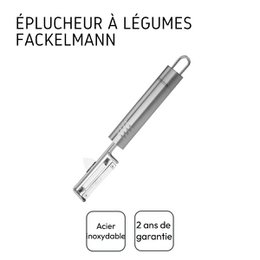 Duo Pendulum vegetable peeler and Castor stainless steel vegetable shaver Fackelmann