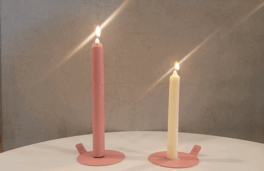 Portavelas LUNEdot con 3 velas