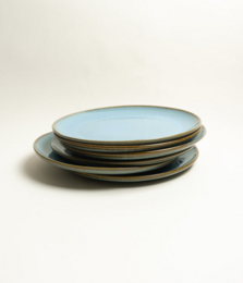 Evora dinner plate blue x 6