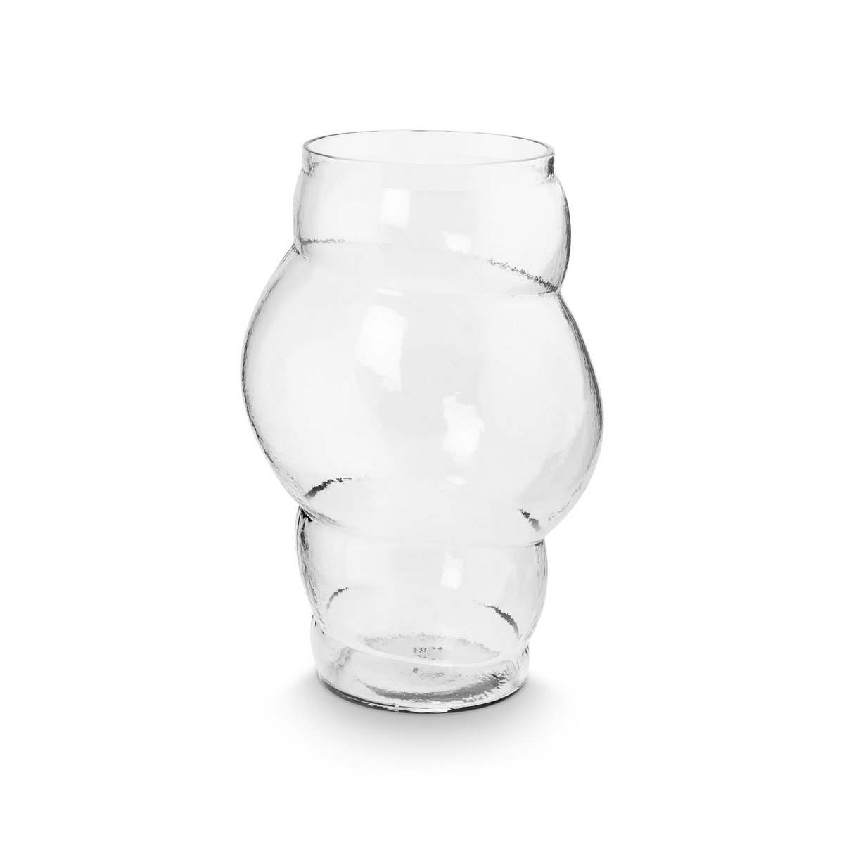 Vase Glass Clear  Bubble 24x35cm