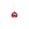 Xmas Hanger - Lip - Glass - Red - 8,5x3,5x8,5cm