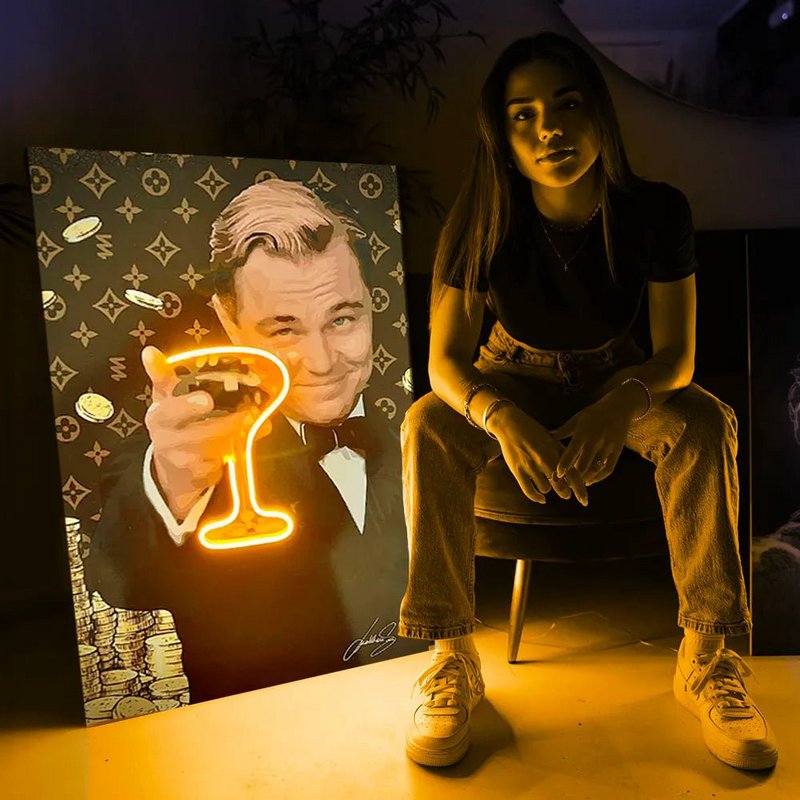 Leonardo Champagne | Arte de pared LED