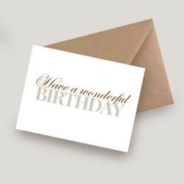Card - Birthday - Script