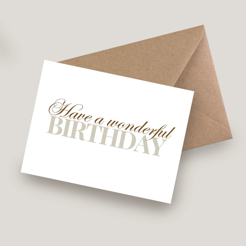 Card - Birthday - Script