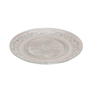 Deko Teller Barock aus Glas Ø 25cm