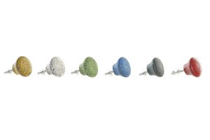 KNOB STONEWARE METAL 4X4X2,5 MARBLED 6 ASSORTED. MB190792