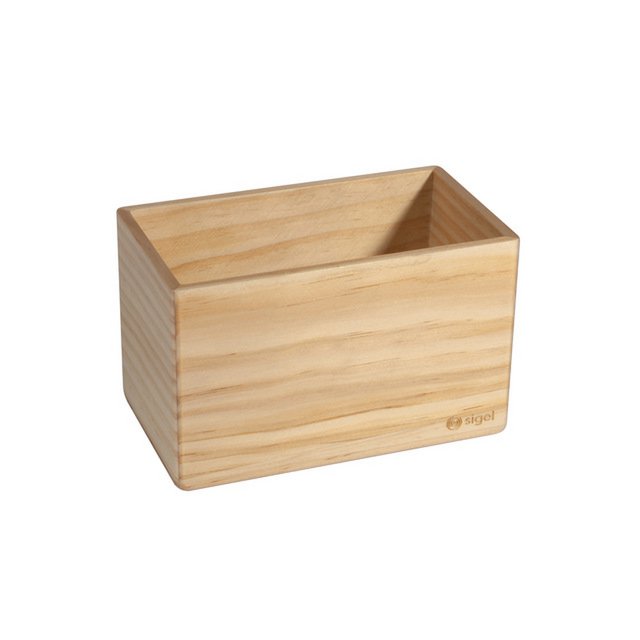 Storage box Sigel pinewood magnetic 130x80x75 mm