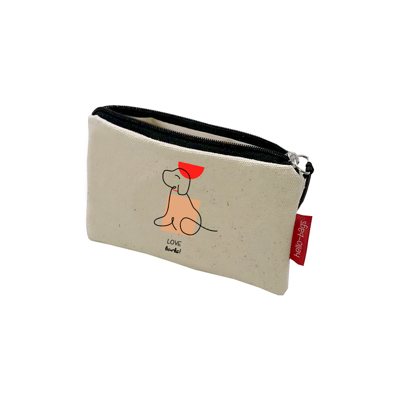 Damepunge / Pung / Kortholder model "LOVE BARKS"