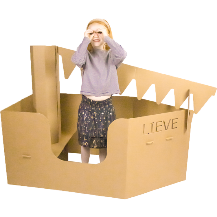 Bateau en carton