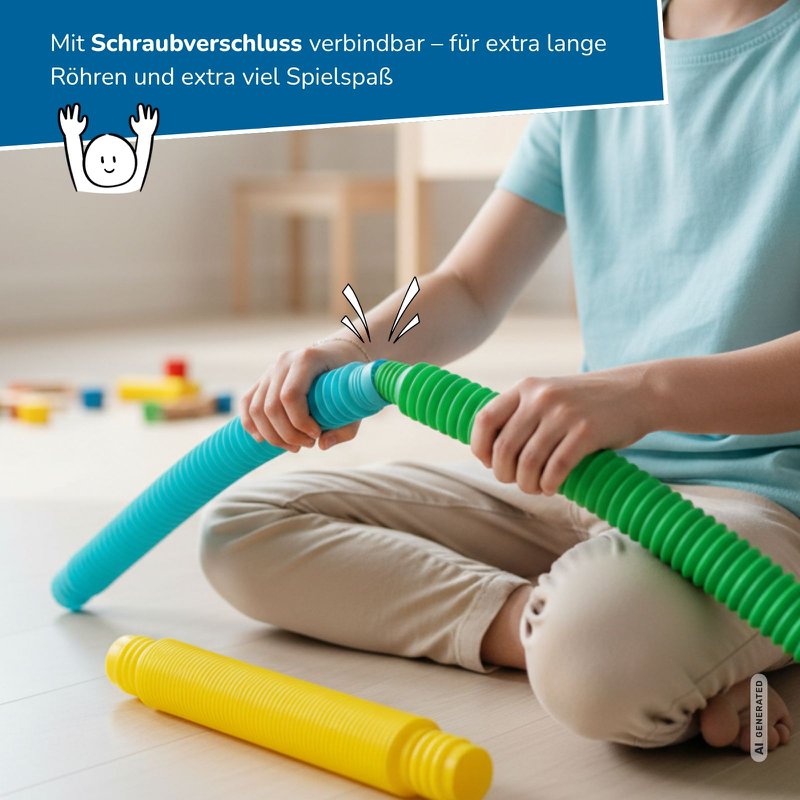 Flexi Tubes, set van 3 stretchtubes, Ø 4,5 cm