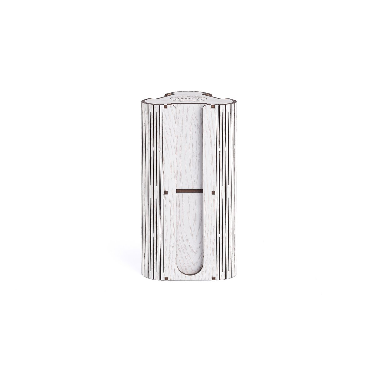 Krea-Wood handgemaakte koffiecapsulehouder voor Nespresso-compatibele capsules, in vintage witte kleur
