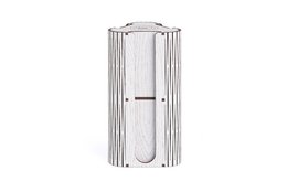 Krea-Wood handmade coffee capsule holder for Nespresso compatible capsules, in vintage white colour