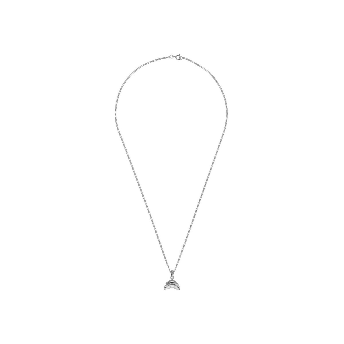 Croissant Necklace Silver