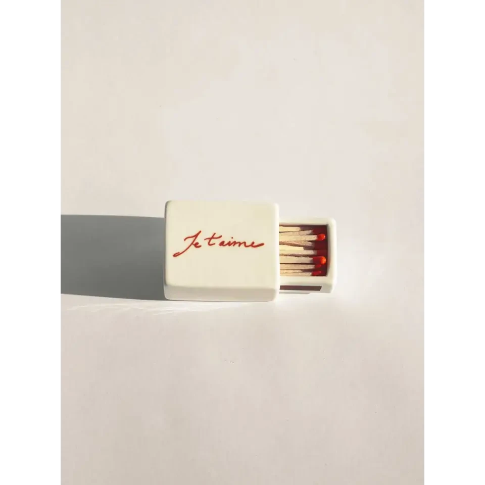 Streichholzschachtel aus Keramik – Je t'aime