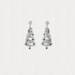 Sparkling Christmas Tree Earrings